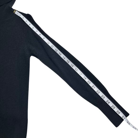 Quince | Women | Black 100% Cashmere Minimalist Turtleneck Sweater Dress | Small - Picture 7 of 14